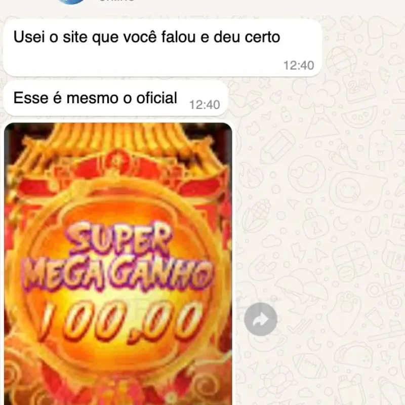 Avaliação Jogador que Ganhou no Jogo do Coelhinho Oficial